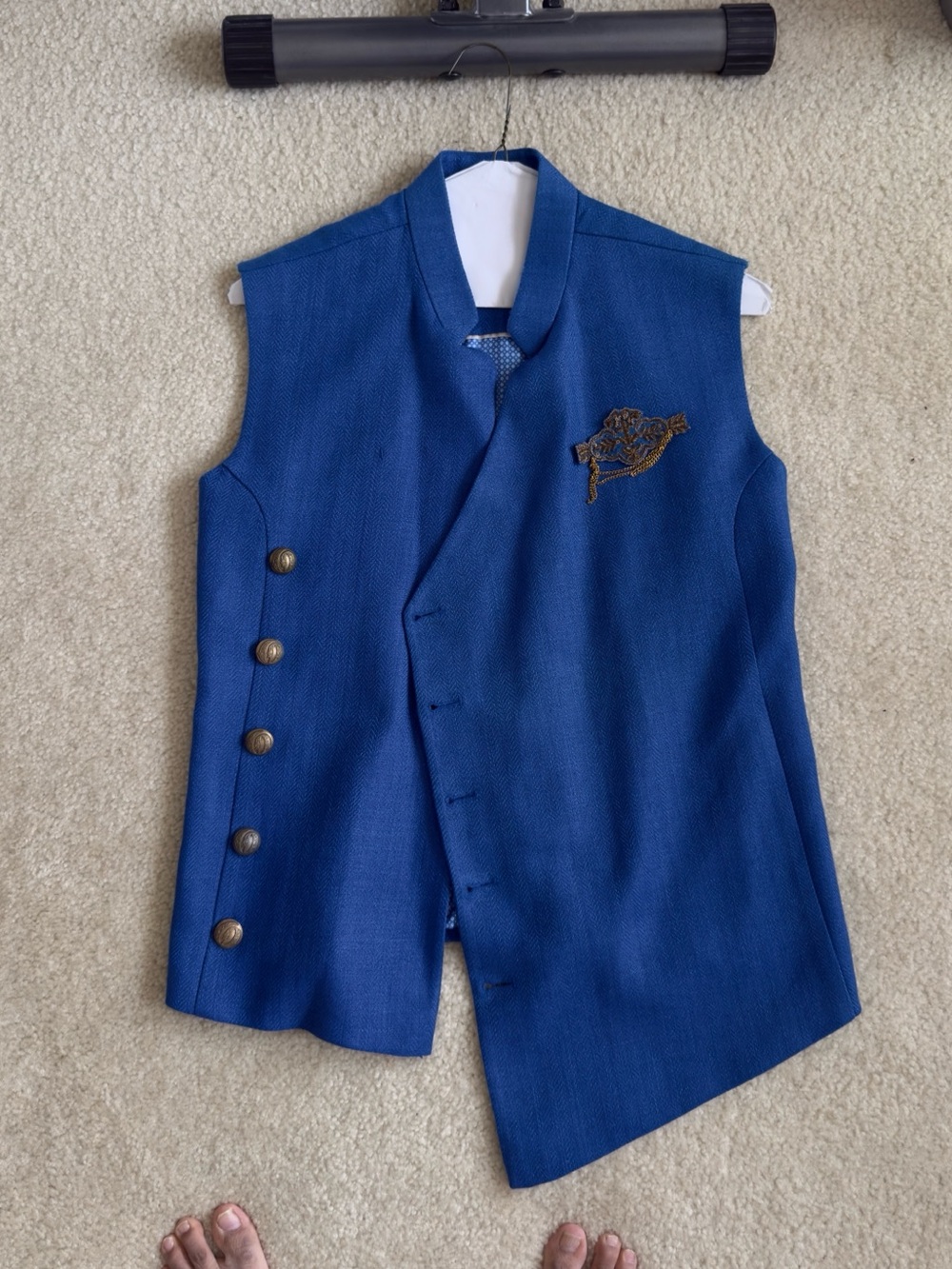 MENS INDIAN KURTA SHERWANI NEHRU JACKET - MENS SMALL 36 CHEST - VEST WEDDING